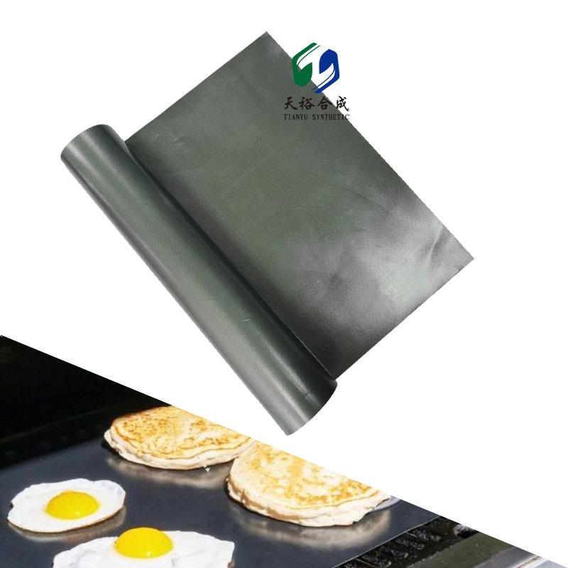 Non-stick BBQ Grill Mat - Upgraded Ultra Thick Platinum Reusable Barbecue Mat for Outdoor Grill - Easy to Clean